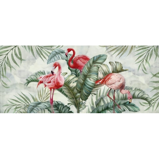 Flamingi w Zieleni