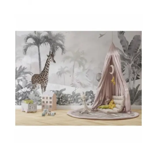 Egzotyczne Zwierzęta We Mgle Dla Dzieci