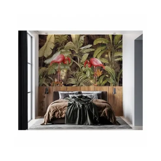 Czerwone Ptaki w Zieleni