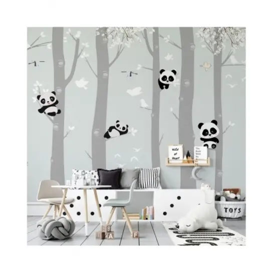 Misie Panda Na Drzewach