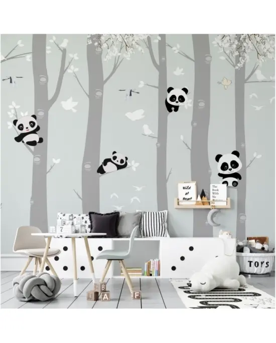 Misie Panda Na Drzewach