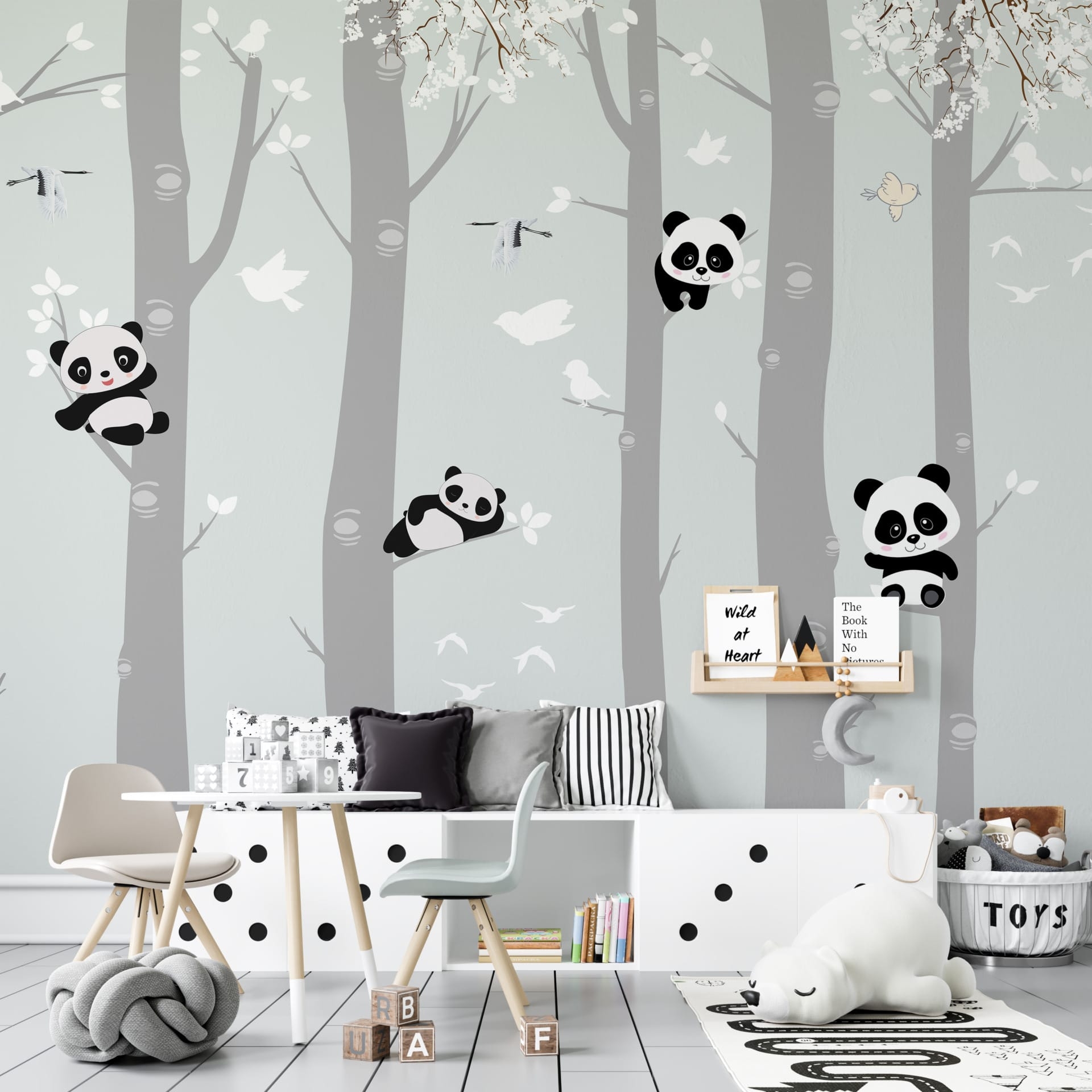 Misie Panda Na Drzewach
