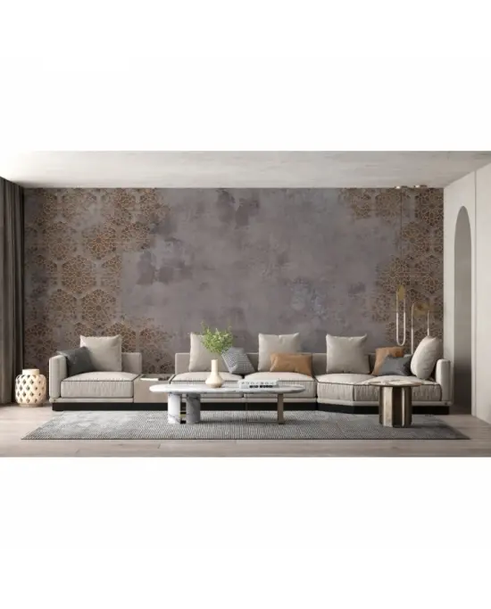 Geometryczna Mozaika Na Betonie