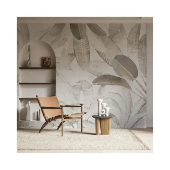 Duże Liście Za Mgłą