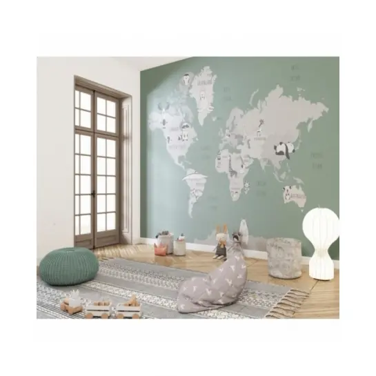 Seledynowa Mapa Świata