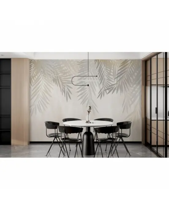 Gałązki Palmy Za Mgłą