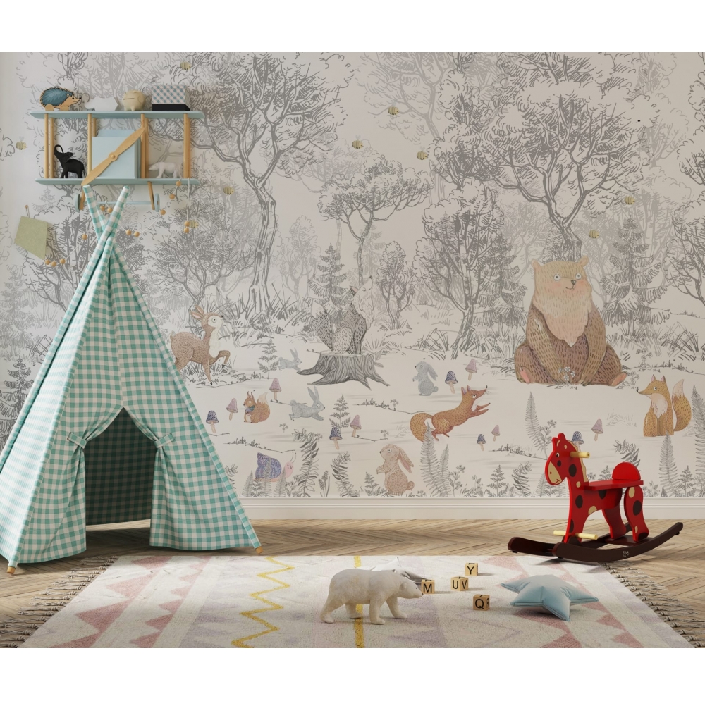 Kolorowe Zwierzęta Leśne