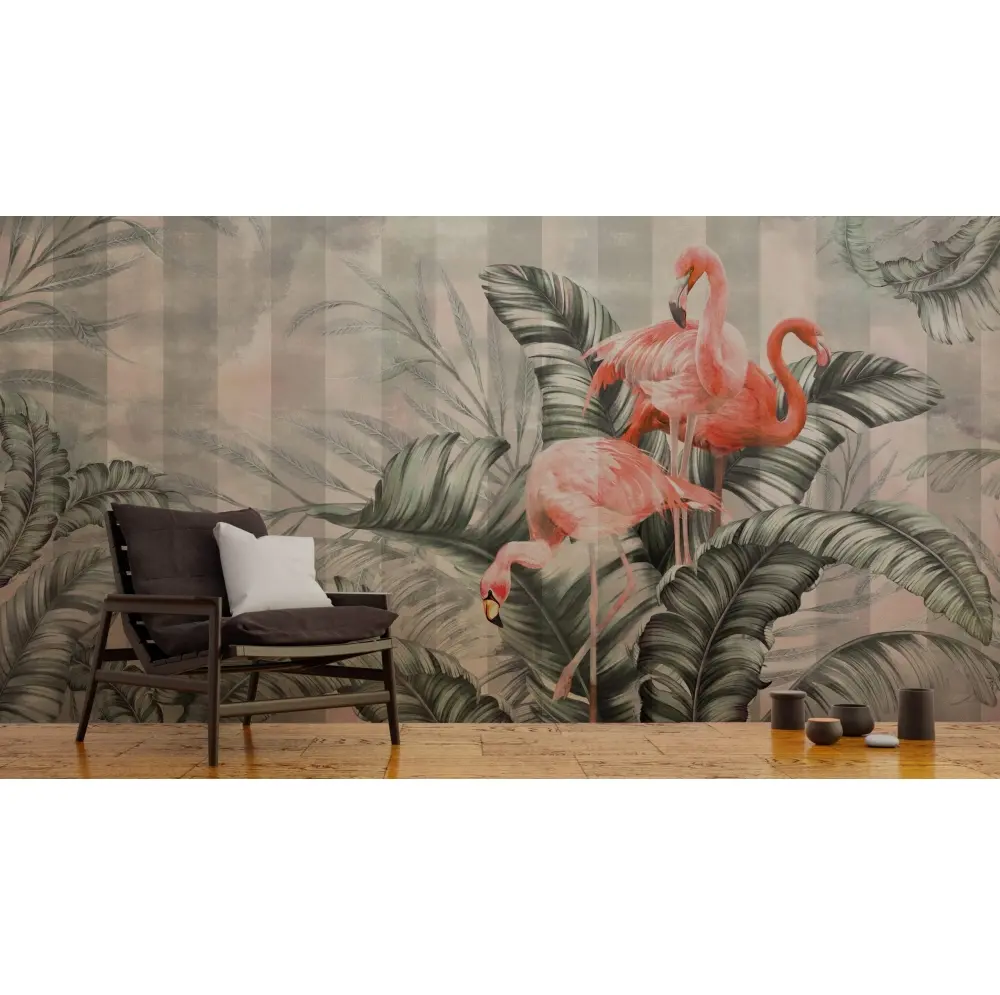 Flamingi w Liściach