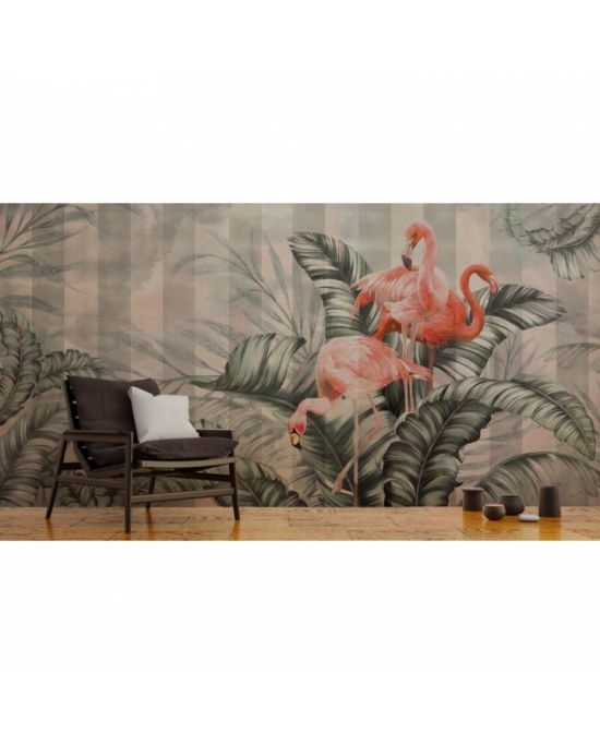 Flamingi w Liściach