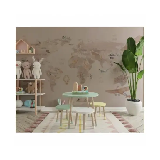 Różowa Mapa Świata