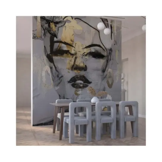 Złota Dziewczyna Na Płótnie