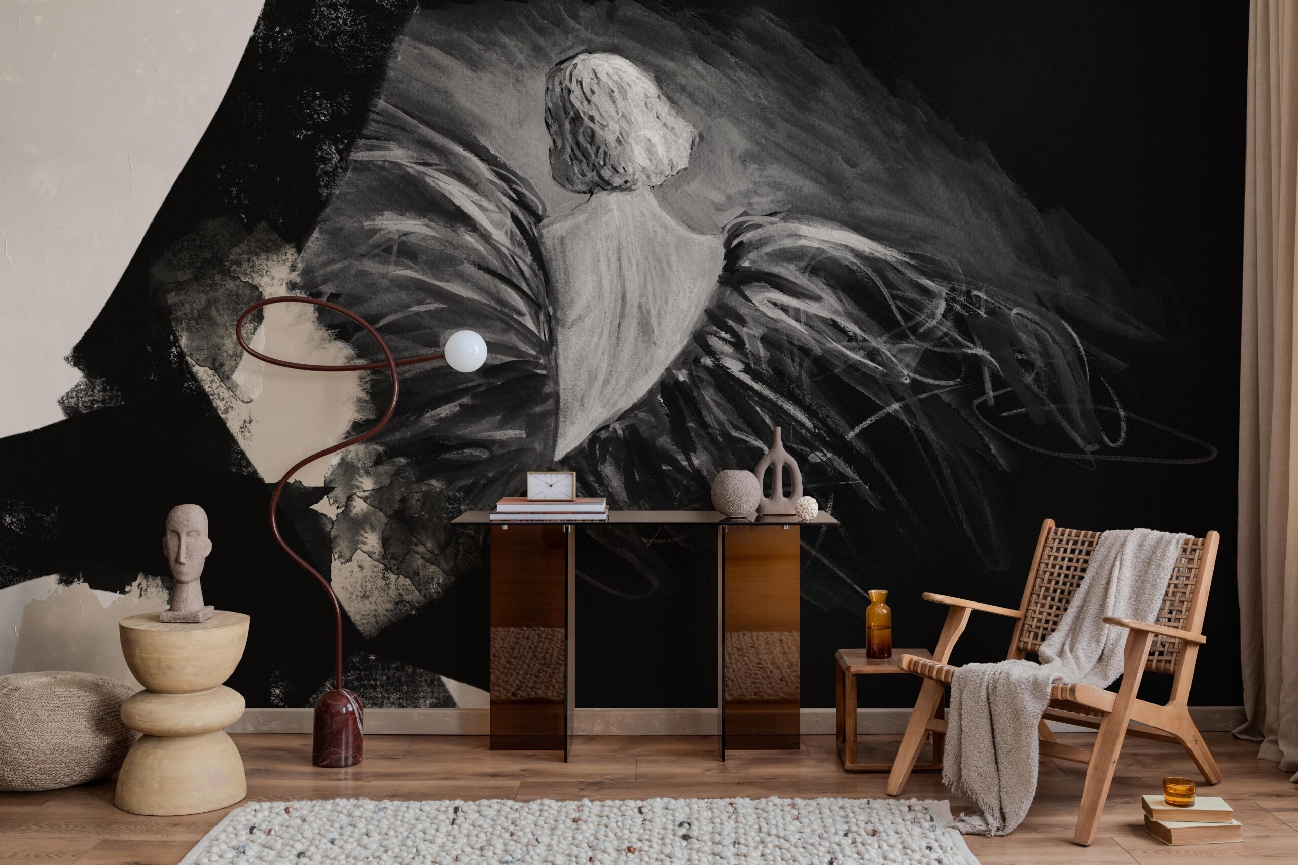 Anioł w czerni i świetle